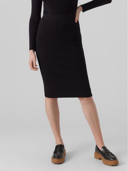 Vero Moda Spódnica ołówkowa 10290677 Czarny Slim Fit. Czarne spódnice Vero Moda, s, bez wzorów, z wiskozy, ołówkowe. Za 149.99 zł.