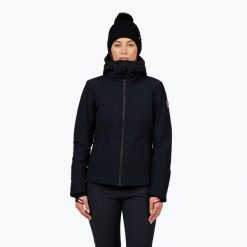 Kurtka narciarska damska Rossignol Cieloalto Jkt. Czarne kurtki narciarskie Rossignol, l, bez wzorów, z elastanu, bez kaptura, narciarskie, primaloft. Za 1,799.74 zł.