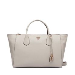 Torebka Guess. Białe shopper Guess, z aplikacjami, bez dodatków. Za 674.99 zł.