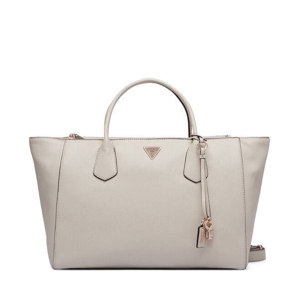 Torebka Guess. Białe shopper Guess, z aplikacjami, bez dodatków. Za 674.99 zł.