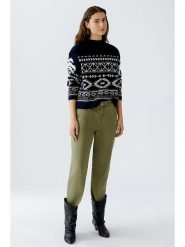 Oui Sweter w kolorze czarno-białym rozmiar: 42. Białe swetry Oui, bez wzorów, ze splotem, bez ramiączek. Za 228.38 zł.