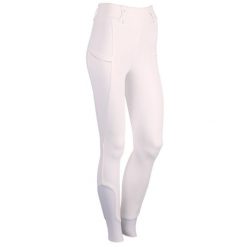 Legginsy zawodnicze z pełną przyczepnością Harry's Horse Equitights Crystal. Białe legginsy HARRYS HORSE, s, bez wzorów. Za 406.50 zł.