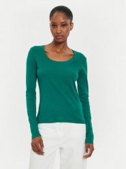 United Colors Of Benetton Bluzka 3GA2D1068 Zielony Regular Fit. Zielone bluzki United Colors of Benetton, l, bez wzorów, z bawełny, bez kołnierzyka, bez ramiączek. Za 69.99 zł.