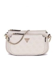 Guess Torebka w kolorze kremowym - 24 x 12 x 4 cm rozmiar: onesize. Brązowe torby na ramię Guess, z aplikacjami, z materiału, na ramię, bez dodatków. Za 434.85 zł.