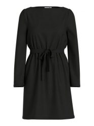 Vila Sukienka "Vileinas" w kolorze czarnym rozmiar: XS. Czarne sukienki Vila, xs, bez wzorów, bez kołnierzyka, bez ramiączek, midi. Za 87.40 zł.