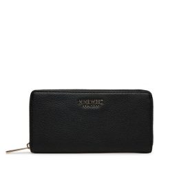 Portfel Nine West. Czarne portfele Nine West, bez wzorów. Za 79.99 zł.