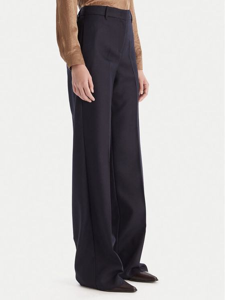 Marella Spodnie palazzo Renoir 2523136082 Granatowy Wide Leg. Niebieskie spodnie materiałowe Marella, bez wzorów, z materiału. Za 1,019.00 zł.