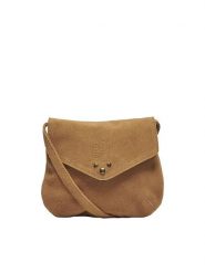 ONLY Skórzana torebka w kolorze jasnobrązowym - 18 x 16 cm rozmiar: onesize. Brązowe torby na ramię Only, bez wzorów, z materiału, na ramię, bez dodatków. Za 96.37 zł.