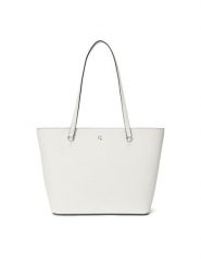 LAUREN RALPH LAUREN Torebka 431924351022 Biały. Białe shopper Lauren Ralph Lauren, bez wzorów, ze skóry, bez dodatków. Za 599.99 zł.