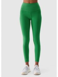 4F Legginsy sportowe w kolorze zielonym rozmiar: L. Zielone legginsy 4f, l, bez wzorów, z materiału, outdoorowe. Za 83.62 zł.