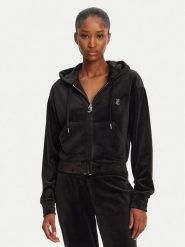 Juicy Couture Bluza Iccle JCWAS125308 Czarny Loose Fit. Czarne bluzy Juicy Couture, xxs, bez wzorów, z syntetyku, bez kaptura. Za 239.99 zł.