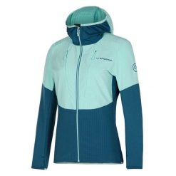 Damska kurtka narciarska z kapturem La Sportiva Session Tech. Niebieskie kurtki narciarskie La Sportiva, s, bez wzorów, z materiału, z kapturem, narciarskie. Za 628.00 zł.