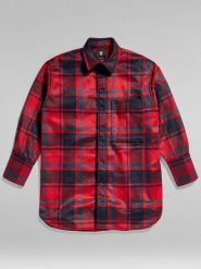 G-Star Bluzka w kolorze czerwono-czarnym rozmiar: XL. Czarne bluzki G-Star, s, bez wzorów, z materiału, retro, bez kołnierzyka, bez ramiączek. Za 149.66 zł.
