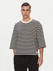 AMI PARIS T-Shirt UTS056.JE0121 Granatowy Relaxed Fit. Niebieskie t-shirty AMI PARIS, m, bez wzorów, z bawełny, bez kołnierzyka, bez ramiączek. Za 849.99 zł.
