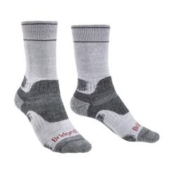 BRIDGEDALE Skarpety damskie HIKE MID MERINO E-S (35-37)-Szary. Szare skarpety Bridgedale, bez wzorów, z elastanu. Za 75.50 zł.
