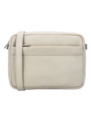 Charm Skórzana torebka w kolorze kremowym - 22 x 16 x 6 cm rozmiar: onesize. Brązowe torby na ramię Charm, bez wzorów, z materiału, na ramię, bez dodatków. Za 195.99 zł.