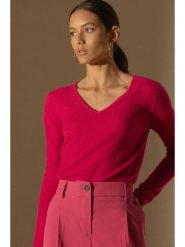 Perfect Cashmere Kaszmirowy sweter "Shannon" w kolorze różowym rozmiar: L. Różowe swetry Perfect Cashmere, l, bez wzorów, z kaszmiru, bez ramiączek. Za 233.33 zł.