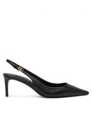 Dolce&Gabbana Sandały CG0805 A1953 Czarny. Czarne sandały Dolce&Gabbana, bez wzorów, ze skóry, bez obcasa, na szpilce, bez zapięcia. Za 2,699.00 zł.