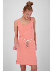 Alife and kickin Sukienka w kolorze koralowym rozmiar: XS. Czerwone sukienki Alife and Kickin, xs, bez wzorów, z tkaniny, bez kołnierzyka, bez ramiączek, mini. Za 60.99 zł.