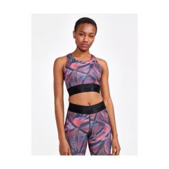 Damski tank top Craft Core Essence Sports. Czarne topy Craft, bez wzorów, bez kołnierzyka, bez ramiączek. Za 201.50 zł.