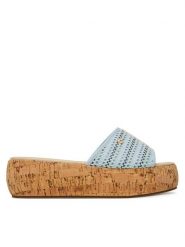 Roxy Klapki 2777024 Niebieski. Niebieskie klapki Roxy, bez wzorów, z materiału, bez obcasa. Za 111.99 zł.