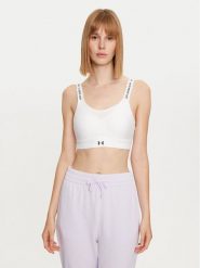 Under Armour Biustonosz sportowy Ua Infinity High Bra 1384112 Biały. Białe koszulki sportowe Under Armour, bez wzorów, z syntetyku, bez ramiączek, na fitness i siłownię. Za 149.99 zł.