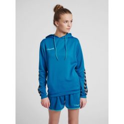 Bluza damska z kapturem Hummel hmlAUTHENTIC Poly. Niebieskie bluzy Hummel, s, bez wzorów, z kapturem. Za 218.00 zł.