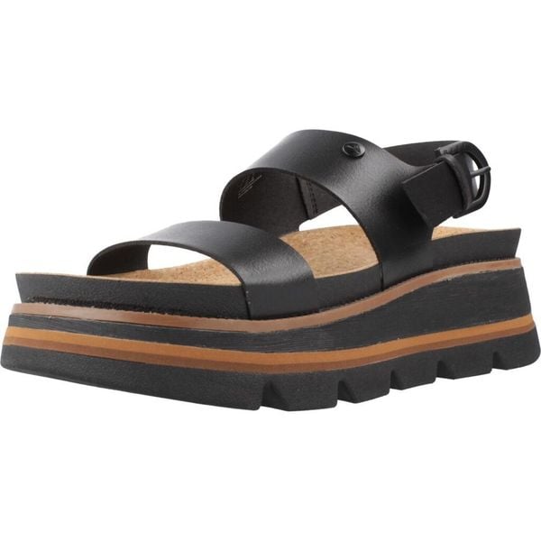 Sandały REEF VISTA LUXE LIAH Czarny. Czarne sandały Reef, bez wzorów, z syntetyku, bez obcasa, bez zapięcia. Za 319.99 zł.