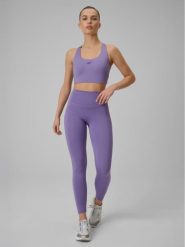 Legginsy fitness z wysokim stanem i kieszonką damskie. Czerwone legginsy 4f, l, bez wzorów, z dzianiny, z podwyższonym stanem, długie. Za 129.99 zł.