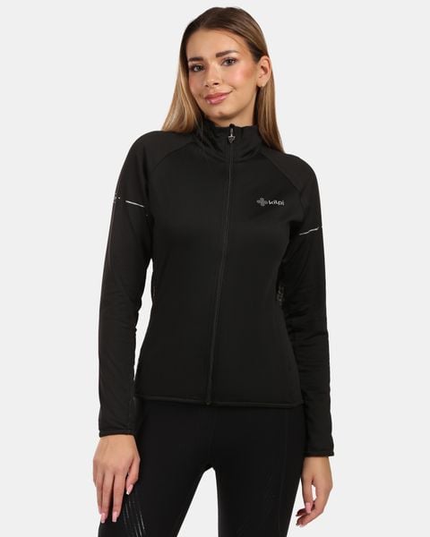 Damska bluza polarowa Kilpi JUNIE-W. Czarne bluzy Kilpi, bez wzorów, z materiału, bez kaptura. Za 318.77 zł.