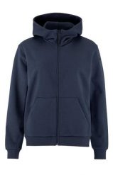 Craft Community 2.0 FZ Hoodie W – Bluza z kapturem na zamek z bawełny. Niebieskie bluzy Craft, l, bez wzorów, z bawełny, z kapturem. Za 308.45 zł.