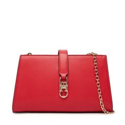 Torebka Tommy Hilfiger. Czerwone listonoszki TOMMY HILFIGER, bez wzorów, bez dodatków. Za 529.99 zł.