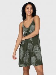 Brunotti Sukienka "Jules" w kolorze khaki rozmiar: XS. Brązowe sukienki Brunotti, xs, bez wzorów, z wiskozy, bez kołnierzyka, bez ramiączek, mini. Za 140.95 zł.