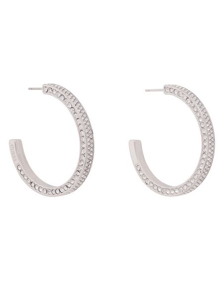 Guess Kolczyki JUBE06 435JW Srebrny. Szare kolczyki Guess, srebrne. Za 349.99 zł.