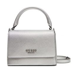 Torebka Guess. Szare torebki klasyczne Guess, z aplikacjami, bez dodatków. Za 299.99 zł.