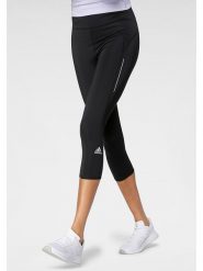 Adidas Legginsy sporotwe "Own The Run 3/4" w kolorze czarnym rozmiar: M. Czarne legginsy Adidas, m, bez wzorów, z materiału, z podwyższonym stanem, outdoorowe. Za 132.45 zł.