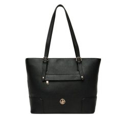 Torebka Beverly Hills Polo Club. Czarne torebki klasyczne Beverly Hills Polo Club, bez wzorów, bez dodatków. Za 249.99 zł.