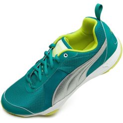 Damskie buty sportowe Puma Flextrainer 39 - lekkie i elastyczne. Czarne obuwie sportowe Puma, z gumy, bez zapięcia, do biegania. Za 217.99 zł.