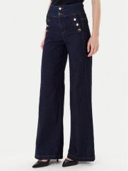 Rinascimento Jeansy CFC0126162003 Granatowy Wide Leg. Niebieskie jeansy Rinascimento, l, bez wzorów. Za 519.99 zł.