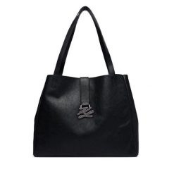 Torebka KARL LAGERFELD. Czarne shopper KARL LAGERFELD, bez wzorów, bez dodatków. Za 1,749.00 zł.