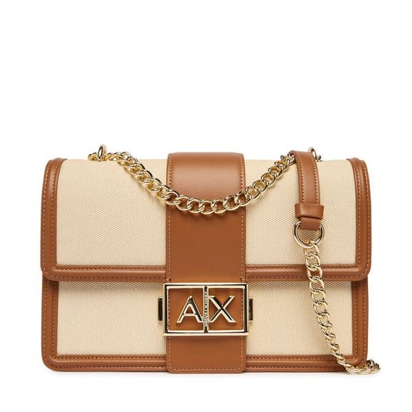 Torebka Armani Exchange. Białe listonoszki Armani Exchange, bez wzorów, bez dodatków. Za 435.99 zł.