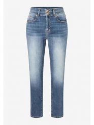 More & More Dżinsy - Tapered fit - w kolorze niebieskim rozmiar: 38. Niebieskie jeansy More & More, z aplikacjami, z podwyższonym stanem. Za 171.28 zł.