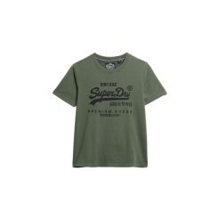 Koszulka damska Superdry Embellished Vl. Zielone koszulki sportowe Superdry, bez wzorów, bez ramiączek. Za 166.50 zł.