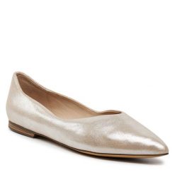 Baleriny Caprice. Brązowe baleriny Caprice, bez wzorów, bez obcasa. Za 259.99 zł.