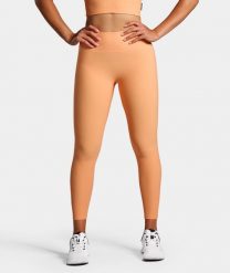 Legginsy Rib sportowe damskie. Brązowe legginsy NORDICDOTS, l, bez wzorów, z materiału, długie. Za 365.00 zł.