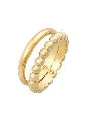 Elli Damska obrączka Duo Basic Trend Kula Basic w srebrze próby 925 Sterling Silver Pierścionki 1 ct Damski. Szare pierścionki Elli, srebrne. Za 233.99 zł.