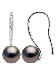 ATELIERS SAINT GERMAIN Srebrne kolczyki z cyrkoniami i perłami Tahiti rozmiar: onesize. Czarne kolczyki ATELIERS SAINT GERMAIN, z cyrkonią, srebrne, z zapięciem typu bigiel. Za 926.99 zł.