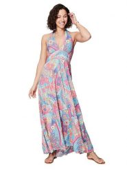 Ipanima Sukienka ze wzorem rozmiar: 34-40. Sukienki Ipanima, bez wzorów, bez kołnierzyka, bez ramiączek, maxi, rozkloszowane. Za 78.99 zł.