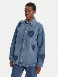 HUGO Koszula jeansowa Garesa_2_B 50544492 Niebieski Relaxed Fit. Niebieskie koszule Hugo, xl, bez wzorów, z bawełny, bez kołnierzyka, bez ramiączek. Za 699.99 zł.
