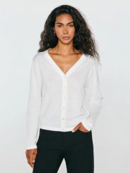 Kardigan damski biały camiliana 100. Białe kardigany Big Star, l, bez wzorów, z bawełny. Za 159.99 zł.